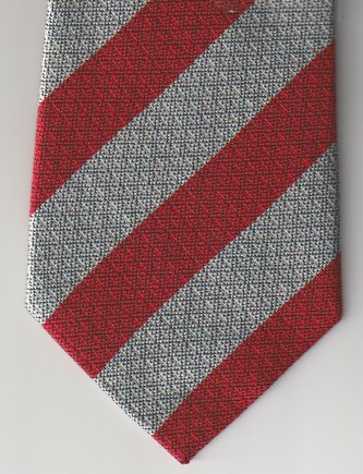 Queen's Bays (2nd Dragoon Guards) non crease silk stripe tie